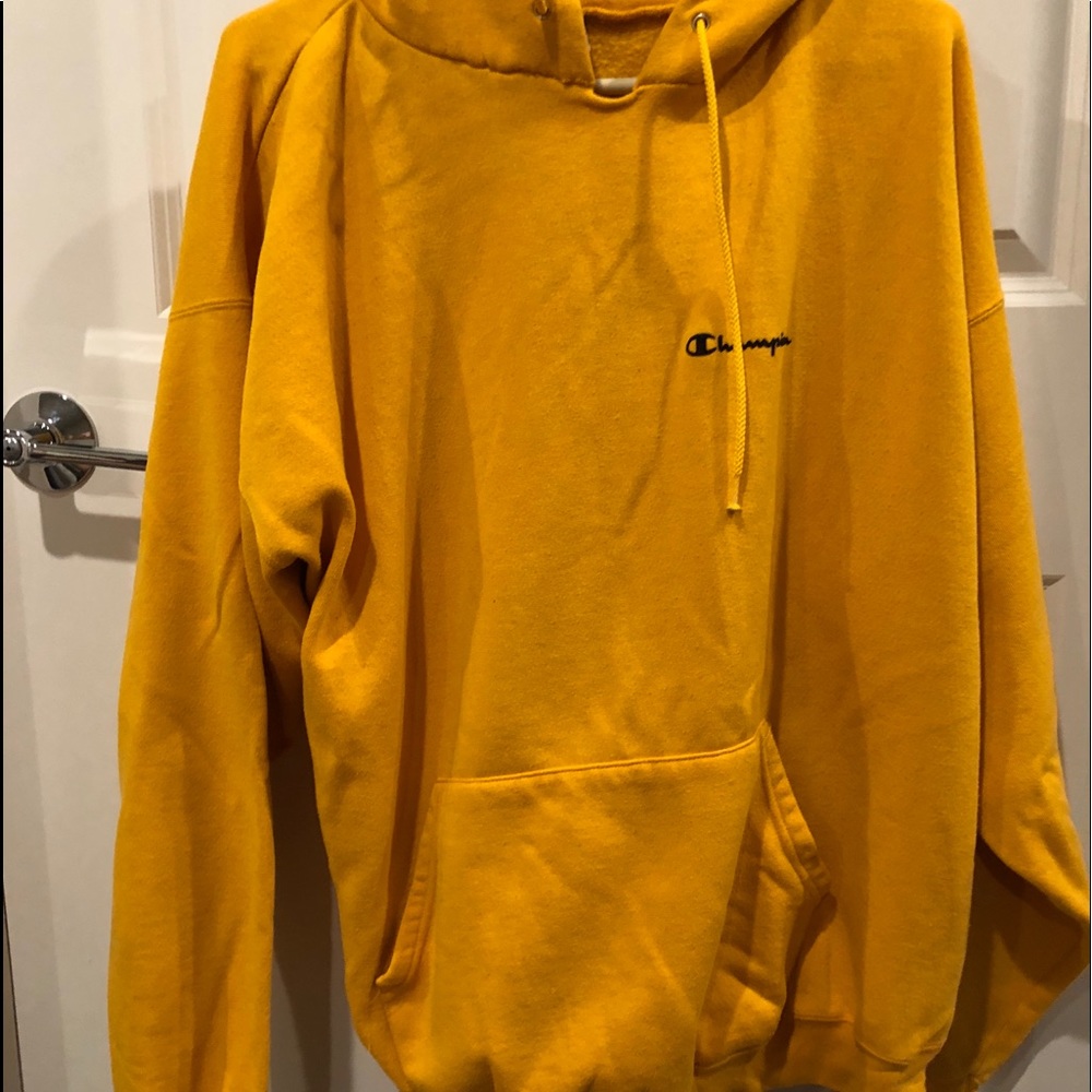 Mustard champion hoodie